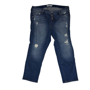 Women's Torrid Blue Distressed Ankle & Cropped Jeans Size 18